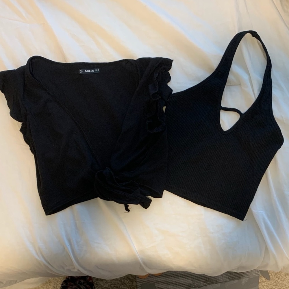 Shein black party tops BUNDLE